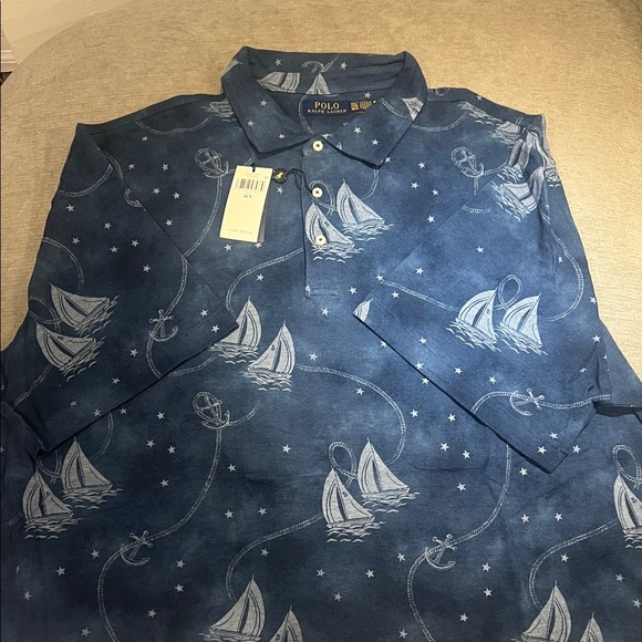 Polo Ralph Lauren Other - Polo by Ralph Lauren Men's Navy Sailing Print Polo